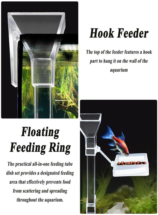 Niuohoy Shrimp Feeder Tube and Dish Set - Aquarium Fish Feeder with Feeding Ring and Cleaning Brush - Prevent Food Scattering - Image 5